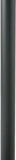 Cavus Cavus Kolom 60mm Rond 100cm Hoog zwart