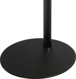 Cavus Voet 53cm rond zwart staal zwart.