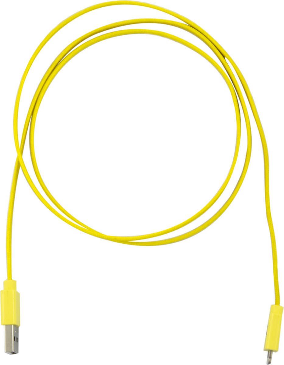 Spez Lightning USB Kabel 100cm, Geel