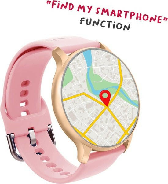CELLY Celly Trainermoon Smartwatch Round Roze