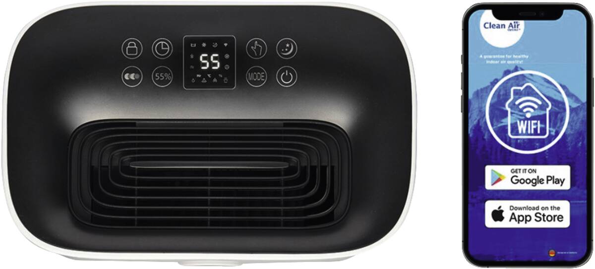 Clean Air Clean Air CA-706 Smart wit-zwart