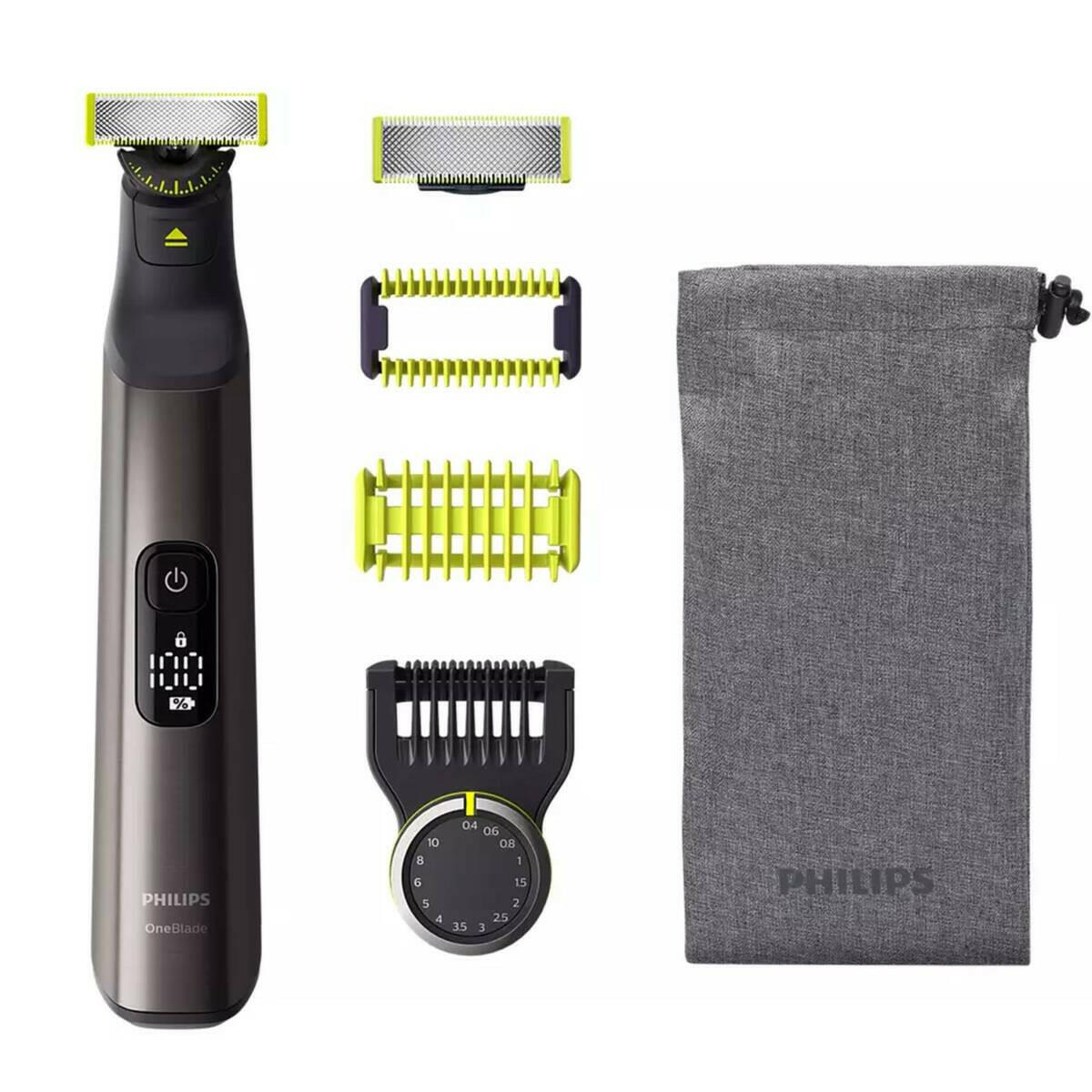 Philips QP6551/15 OneBlade Pro Face+Body Chroom.