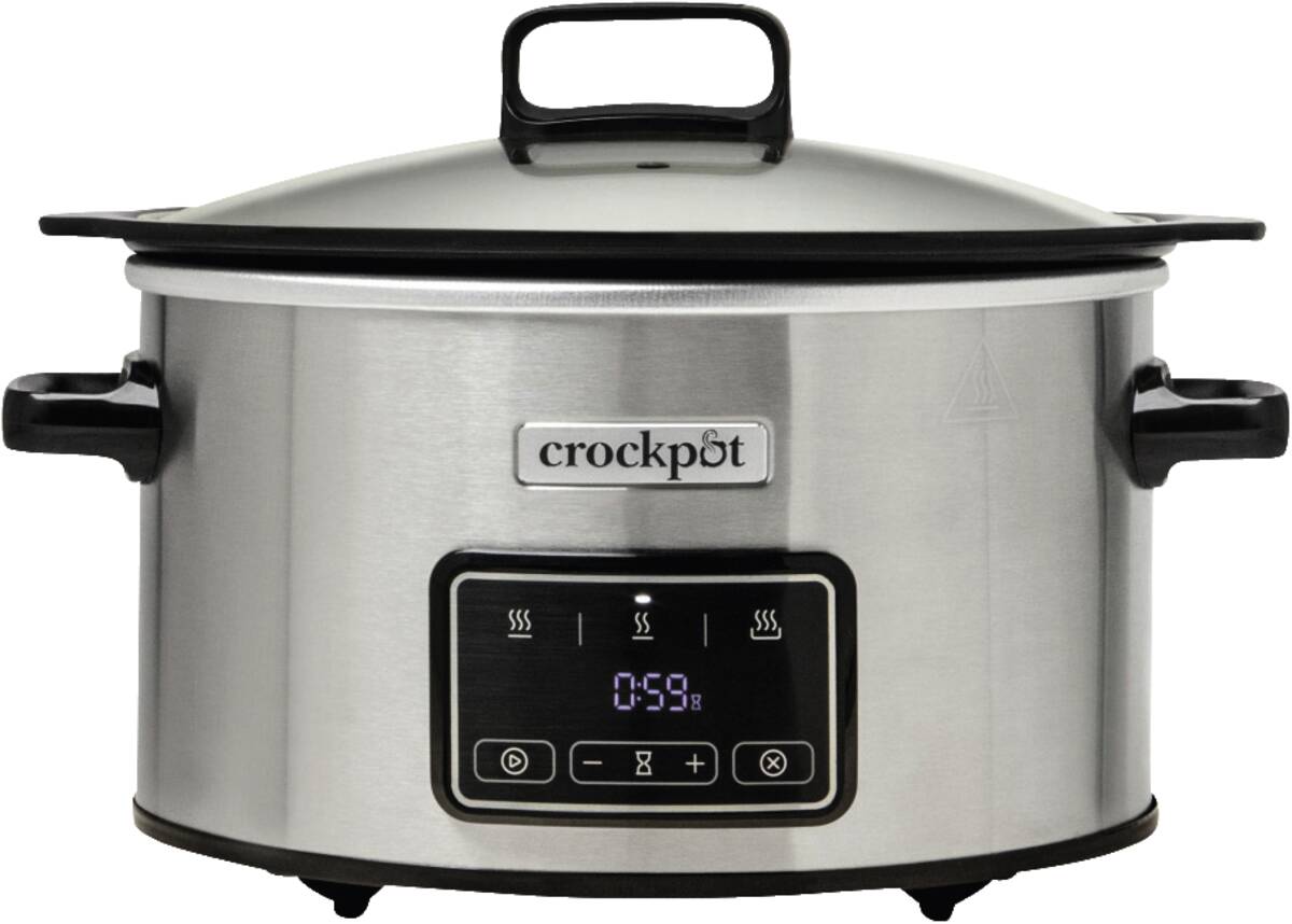Crock Pot CR111 Slow Cooker Sizzle & Stew 3.5L digital zwart