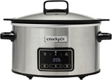 Crock Pot CR111 Slow Cooker Sizzle & Stew 3.5L digital zwart