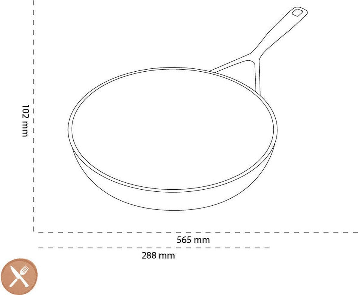 Demeyere Demeyere Alu Pro 5 Ceraforce Koekenpan 28 cm