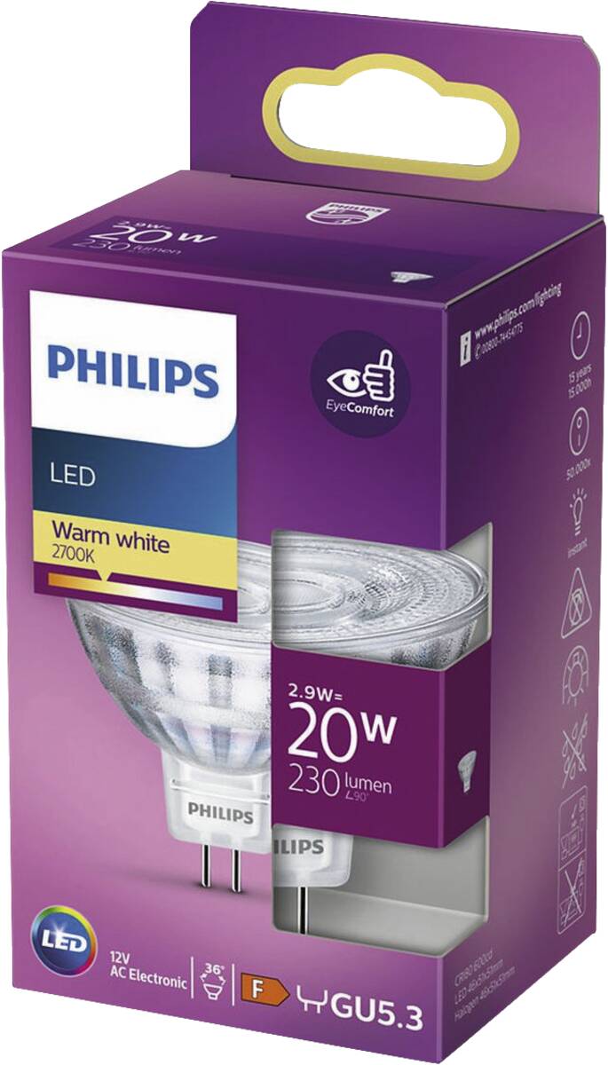 Philips LED 20W MR16 WW 36D RF ND SRT4