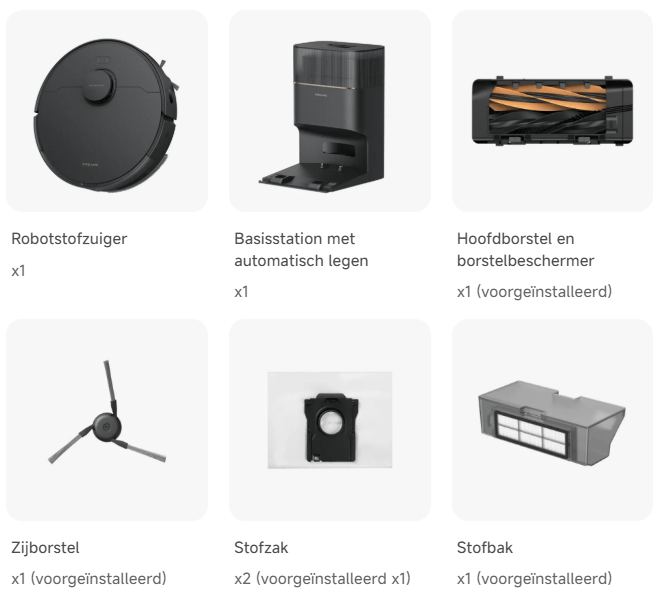 Dreame Dreame Robotstofzuiger D20 Pro Plus Zwart