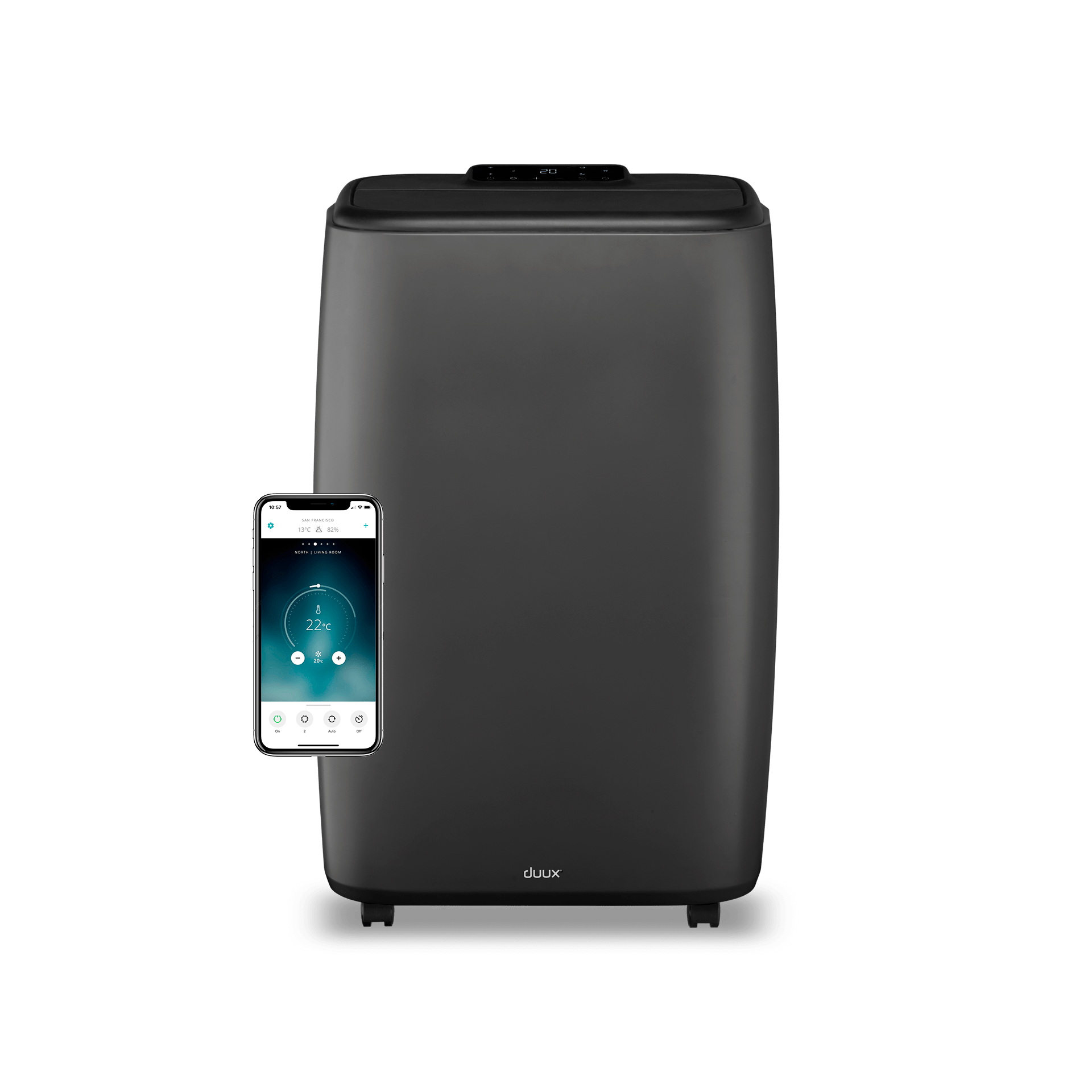 Duux Duux North Smart Airco 12.000 BTU Gray Black