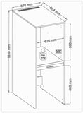 Wastoren WSTT185 (Set bestaat uit 2 colli) wit