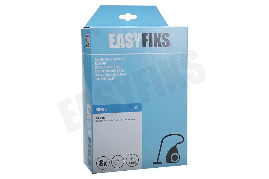 Easyfiks Easyfiks Nilfisk Go Serie Stofzuigerzak N25