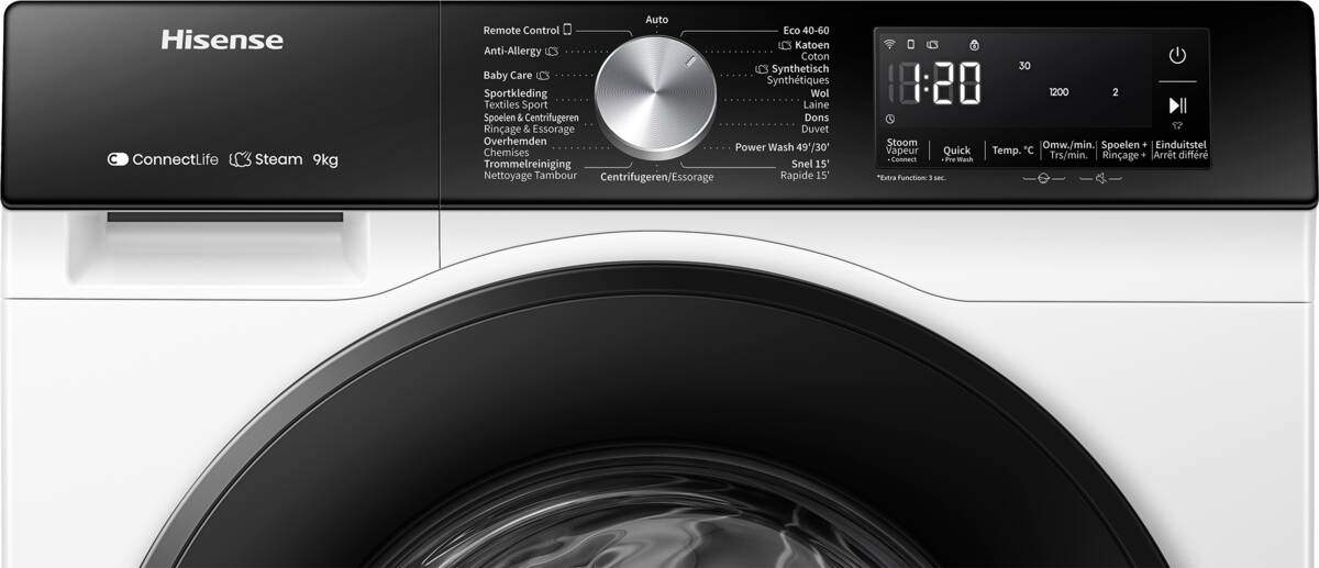 Hisense WF3S8043BW/BLX wit