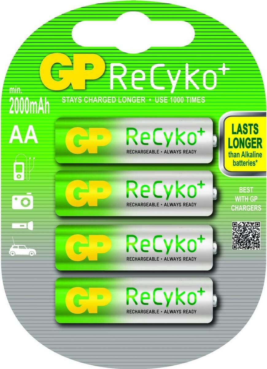 EP:Tummers BGPREC210AA-BL4 GP RECYKO NIMH AA/2100MAH BL4