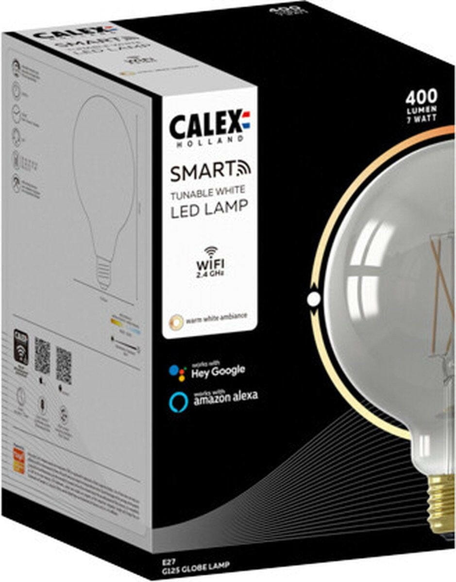 EP:Tummers CALEX LEDLAMP SMART LED FILAMENT RUSTIC SMOKEY GLOBELAMP G12