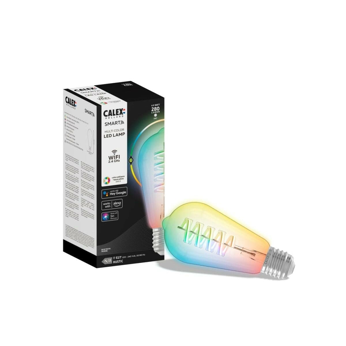 EP:Tummers CALEX LEDLAMP SMART LED FILAMENT RUSTIC SMOKEY LAMP ST64