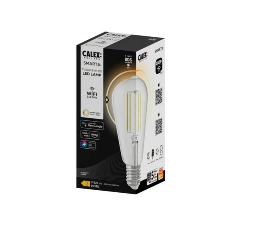 EP:Tummers CALEX LEDLAMP SMART LED FILAMENT RUSTIC SMOKEY LAMP ST64