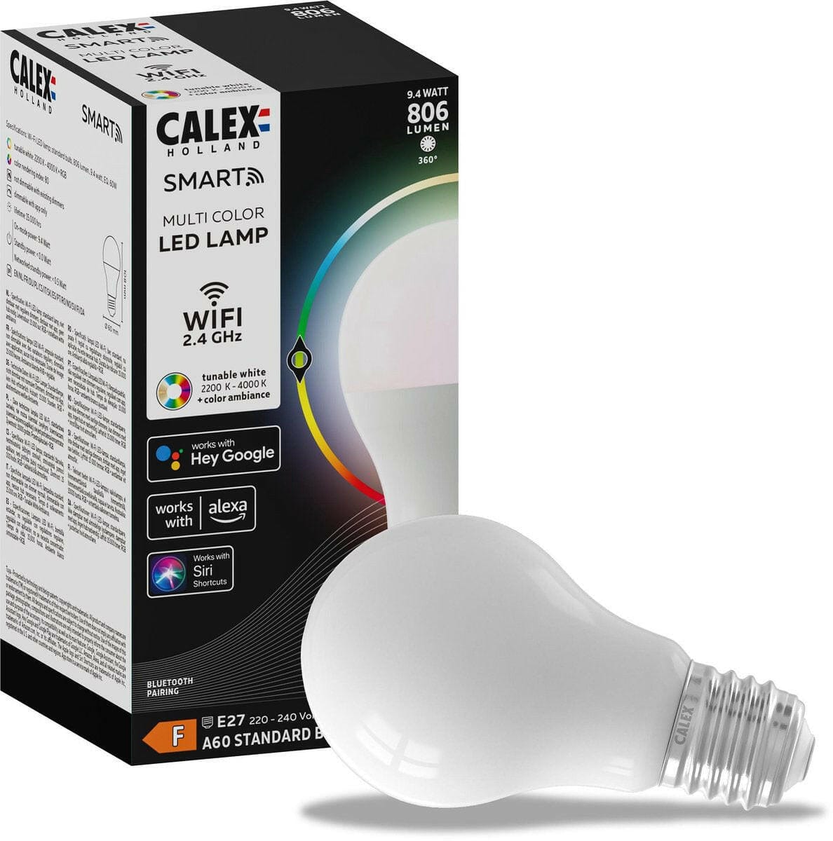 EP:Tummers CALEX LEDLAMP SMART LED STANDAARDLAMP A60 E27 FILAMENT SOFTL