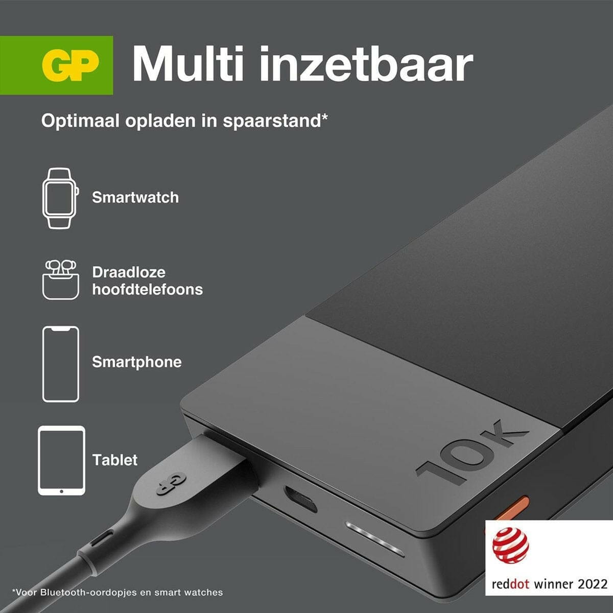 EP:Tummers GP POWERBANK USB-C 10.000MAH