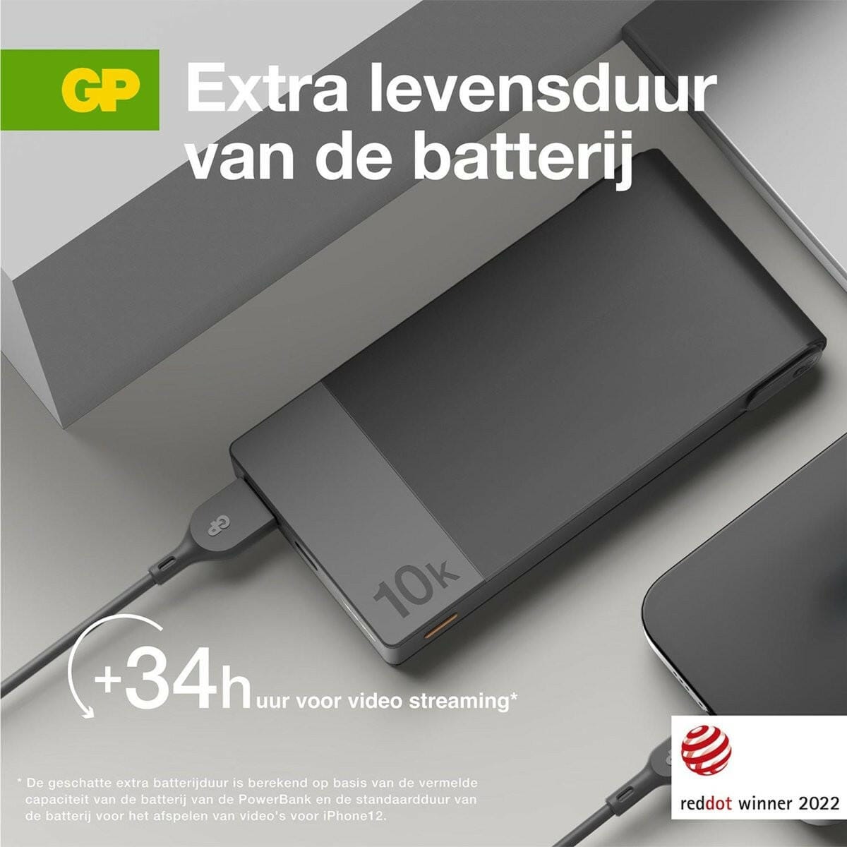 EP:Tummers GP POWERBANK USB-C 10.000MAH