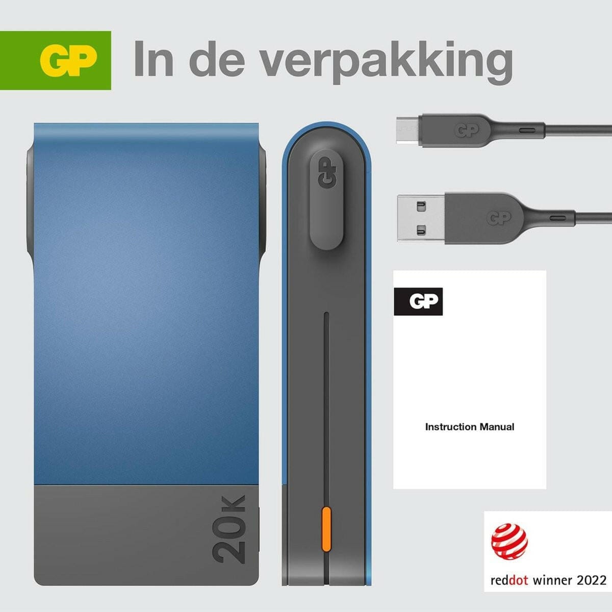 EP:Tummers GP POWERBANK USB-C 20.000MAH