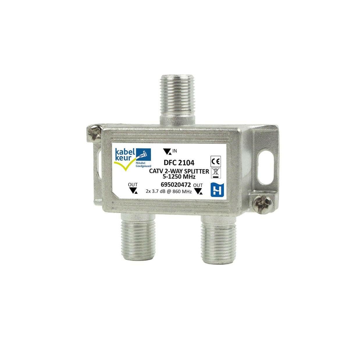 EP:Tummers HIRSCHMANN VERDELER 2-VOUDIG DFC 2104 SHOP [NL KABEL]