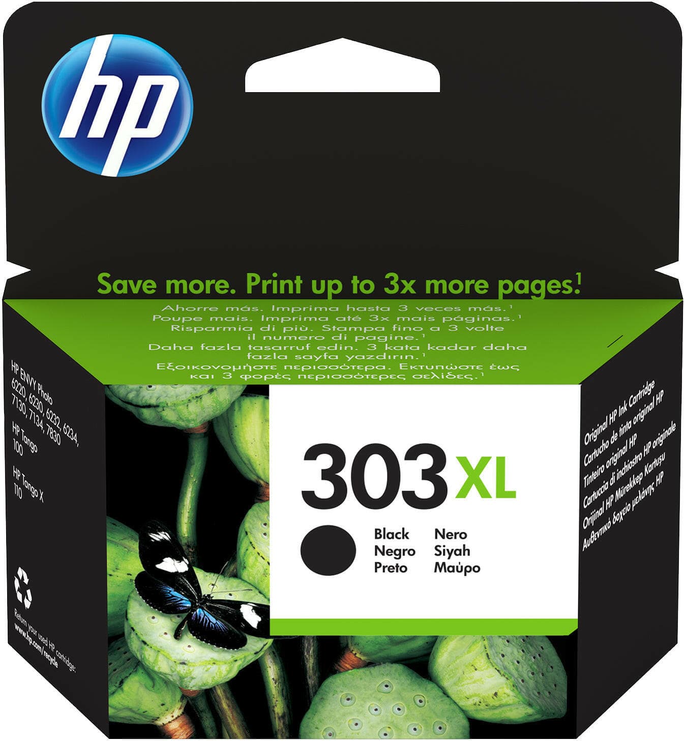 EP:Tummers HP 303XL ORIGINELE HIGH-CAPACITY ZWARTEINKTCARTRIDGE