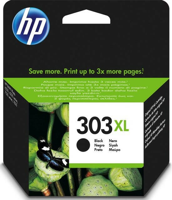 EP:Tummers HP 303XL ORIGINELE HIGH-CAPACITY ZWARTEINKTCARTRIDGE