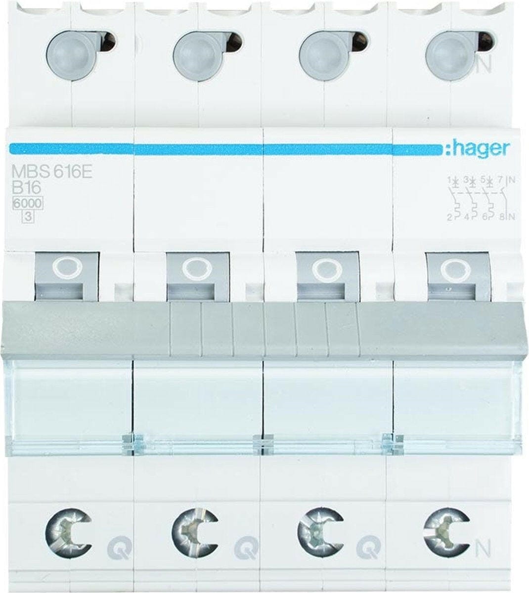 EP:Tummers MBS616E HAG INST.AUTOM.3P+N 16A B QC