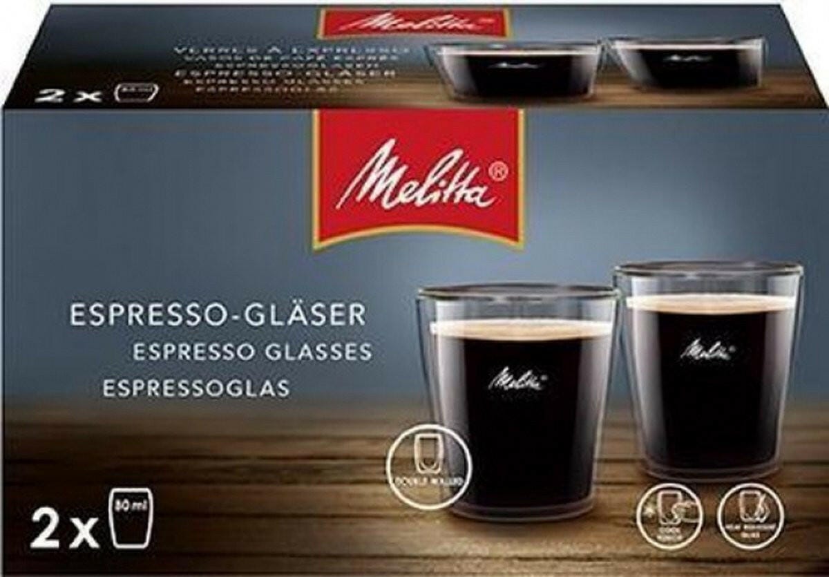 EP:Tummers MELITTA GLAS ESPRESSO 80ML 2ST 6761116