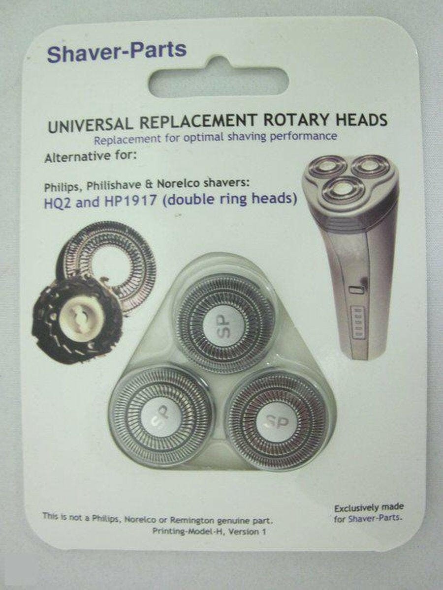 EP:Tummers NEWSPEAK SCHEERKOP DUBBELE RING MET MES