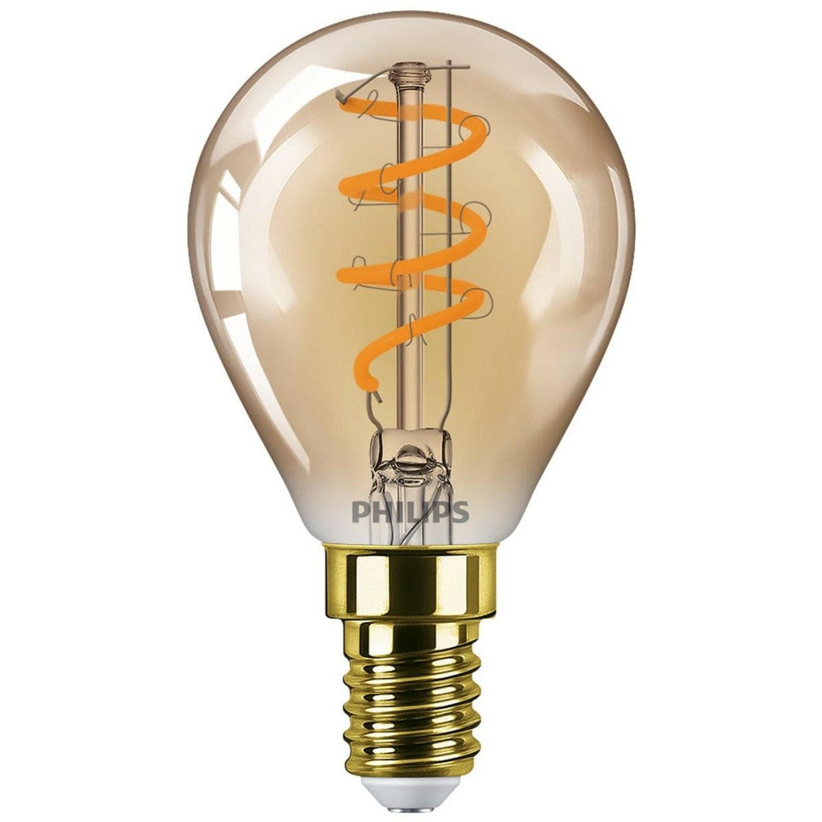 EP:Tummers PHI LED CL P45 GLD D 15W E14