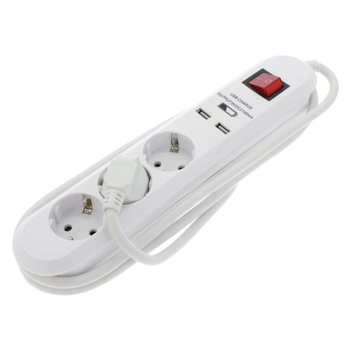 EP:Tummers TCD 3V+RA+2USB+1,5MSN(3X1,5MM)