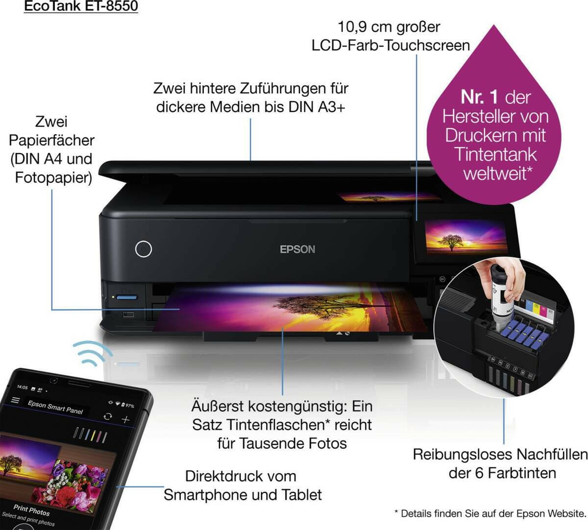 Epson Epson EcoTank ET-8550 zwart