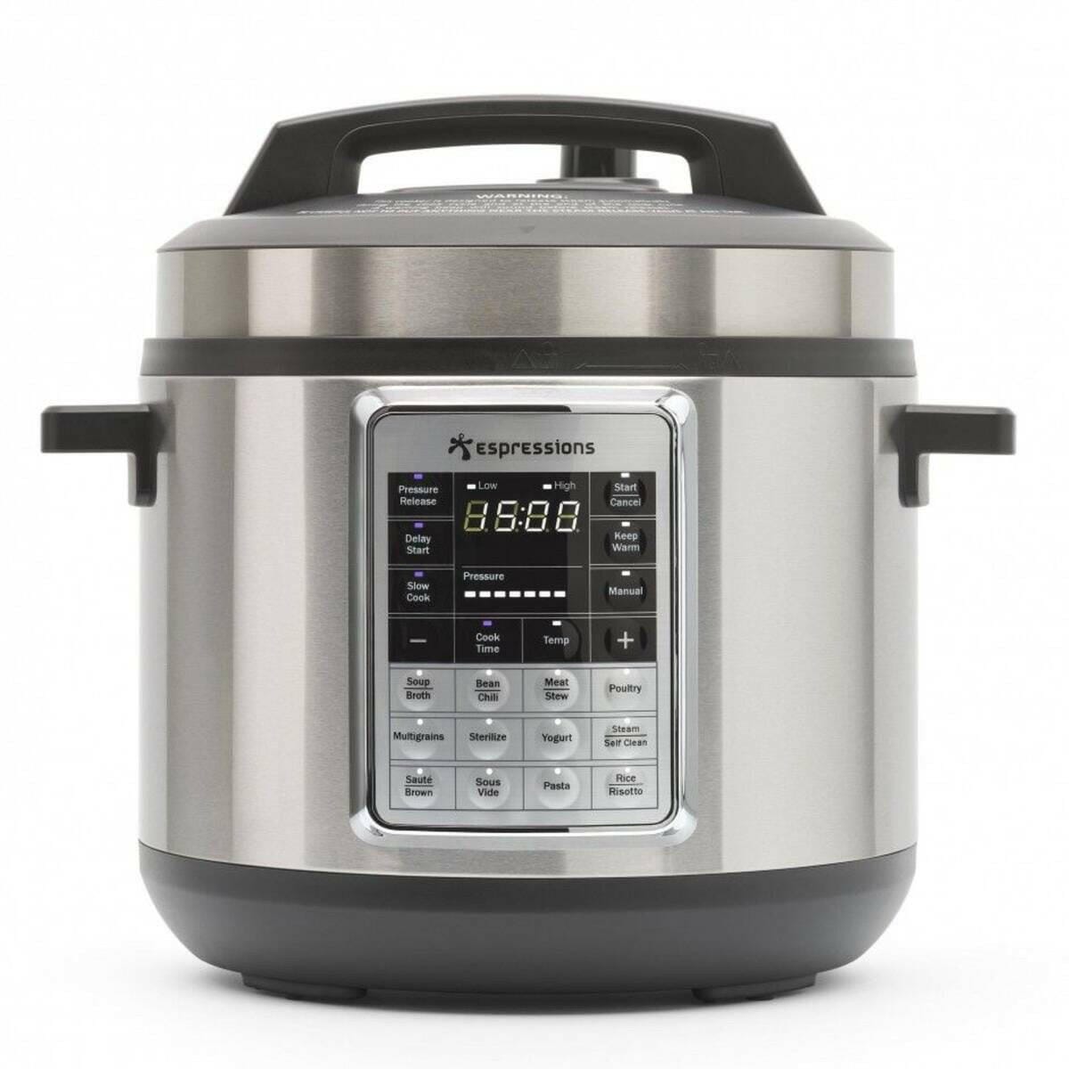 Espressions Espressions Smart Pressure Cooker 5,7L Sous-Vide functie RVS
