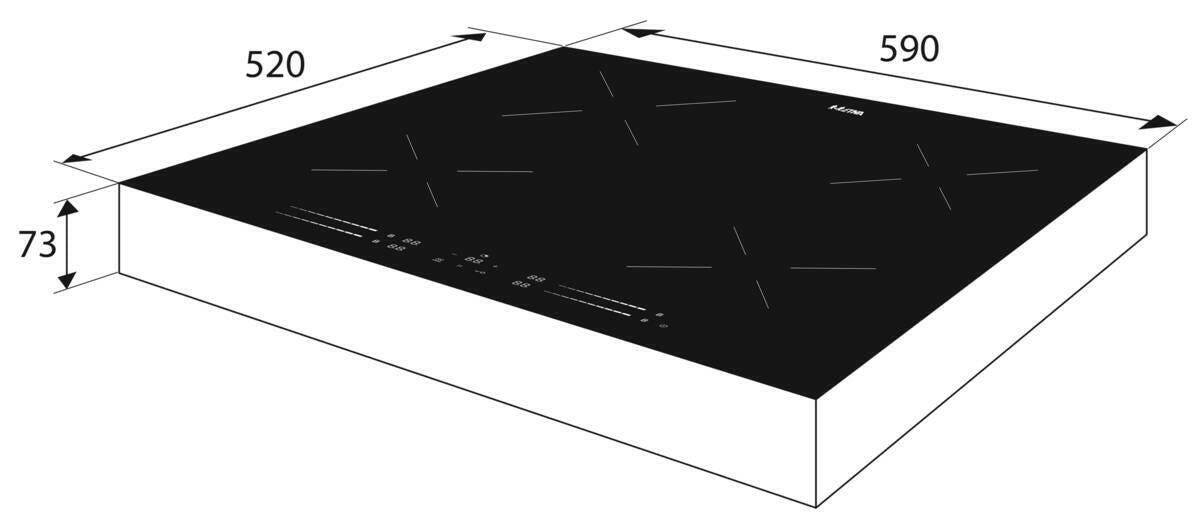 Etna Etna KIV364ZWA zwart