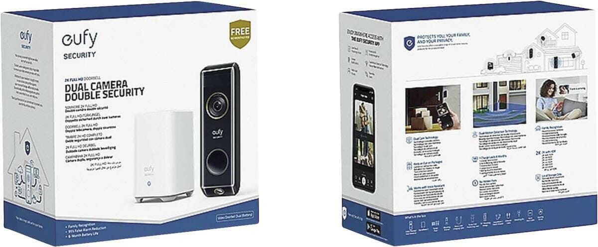 Eufy Eufy Video Doorbell Dual 2K (S330) (Battery) + HomeBase