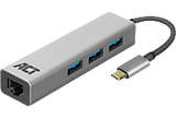 ACT AC7055 USB-C Hub 3.0 3x USB-A + LAN