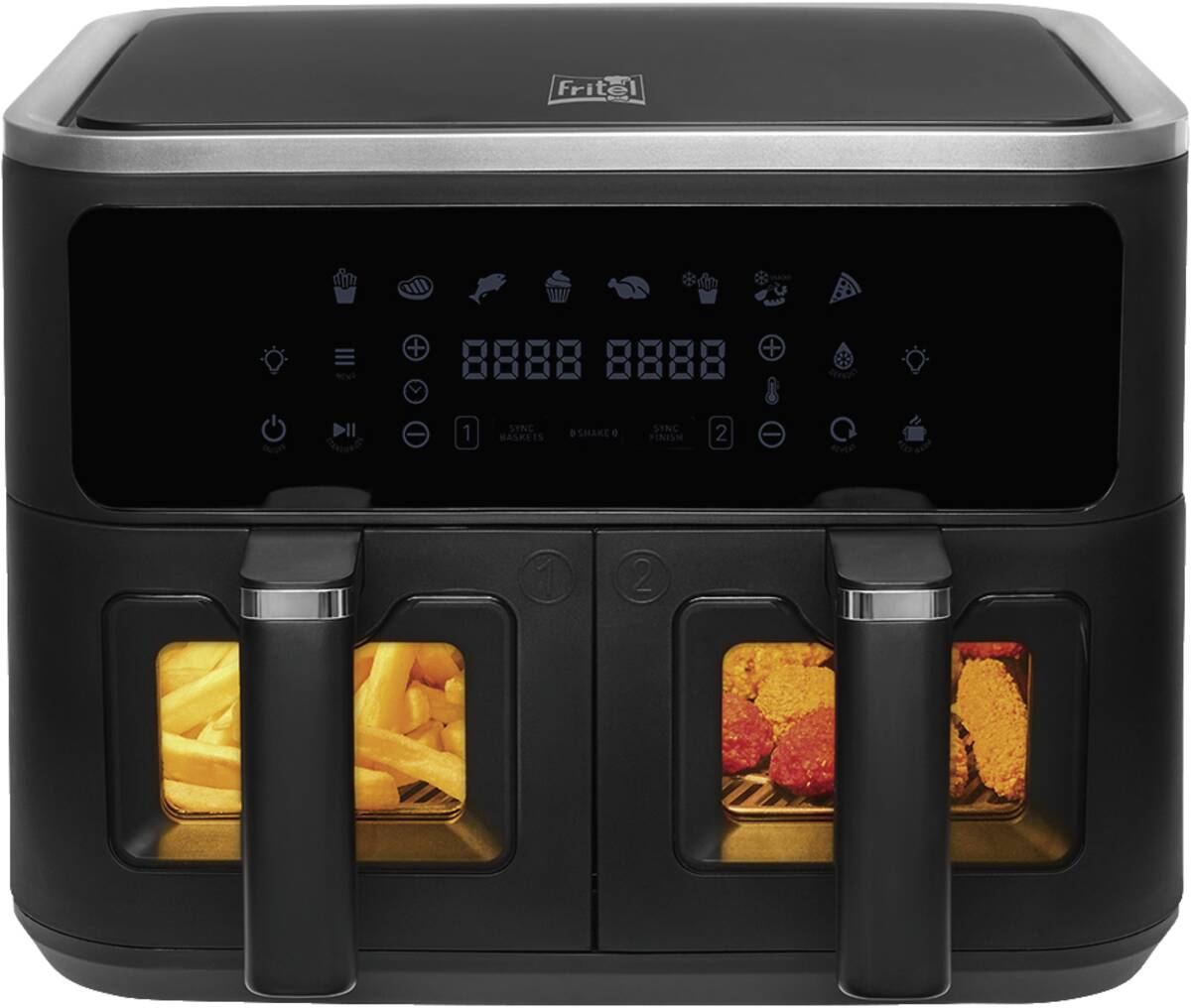 Fritel Fritel Snacktastic 8480 antraciet-RVS