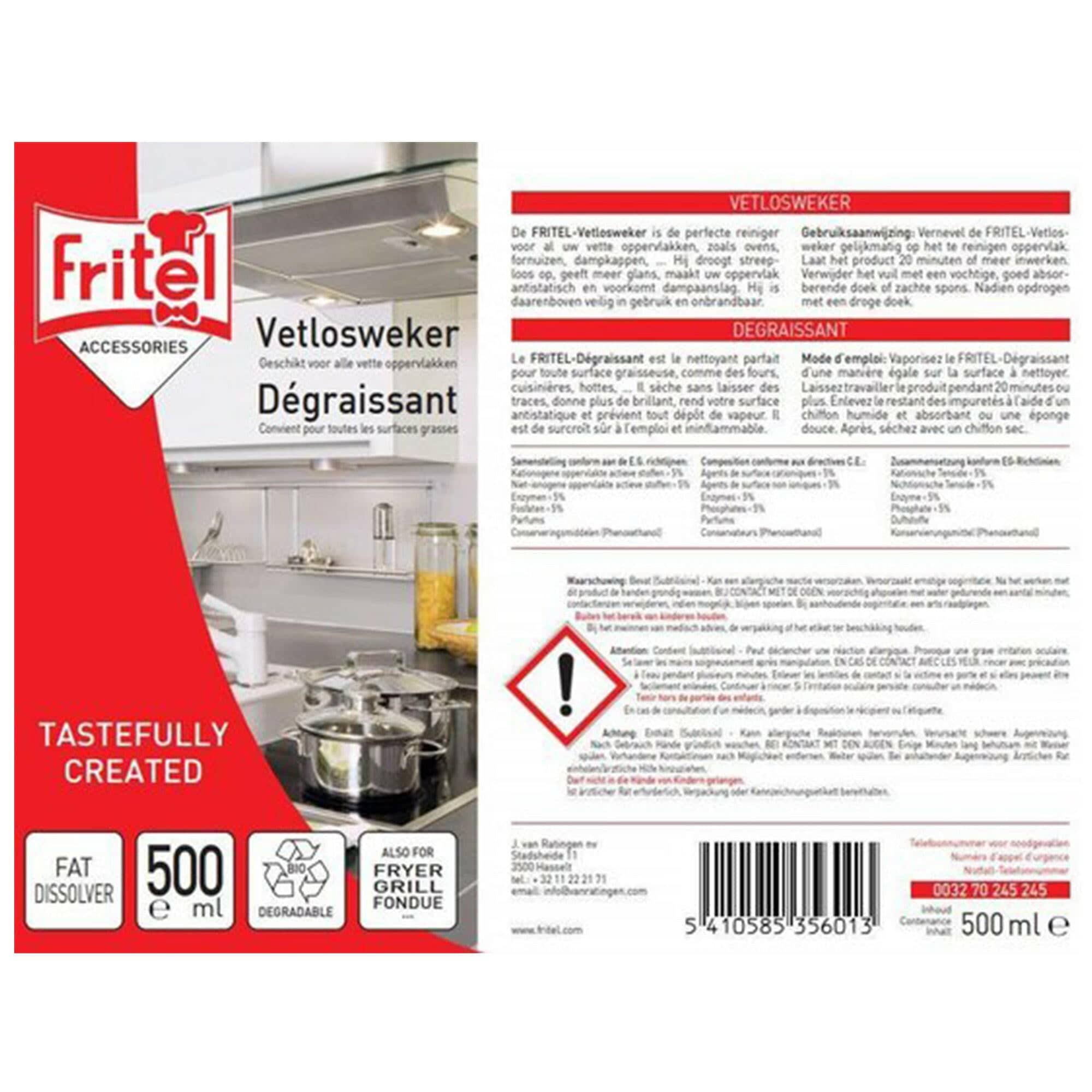 Fritel Fritel Vetlosweker 0,5L