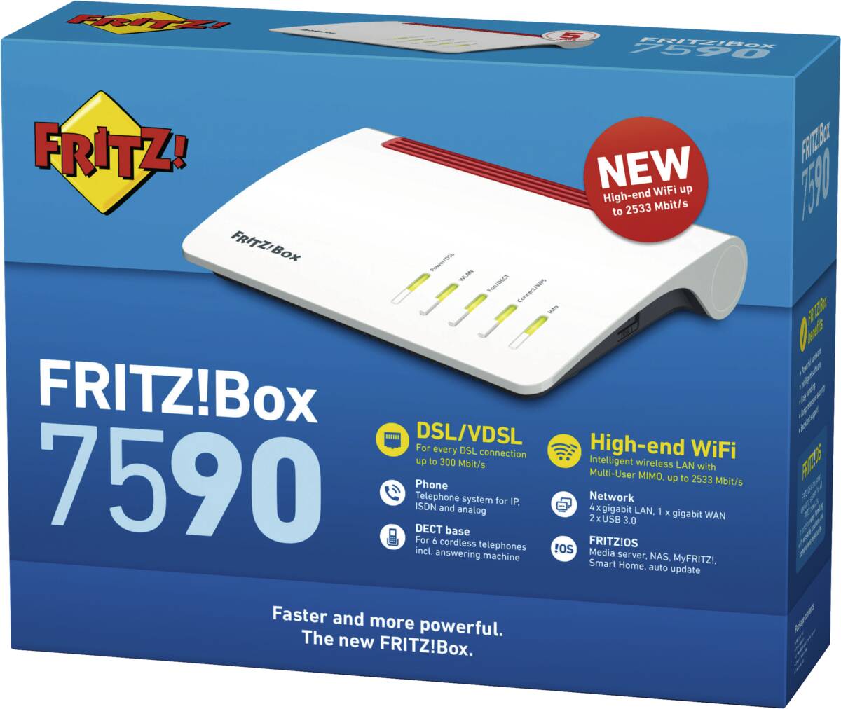 FRITZ! FRITZ!Box 7590 international wit-rood