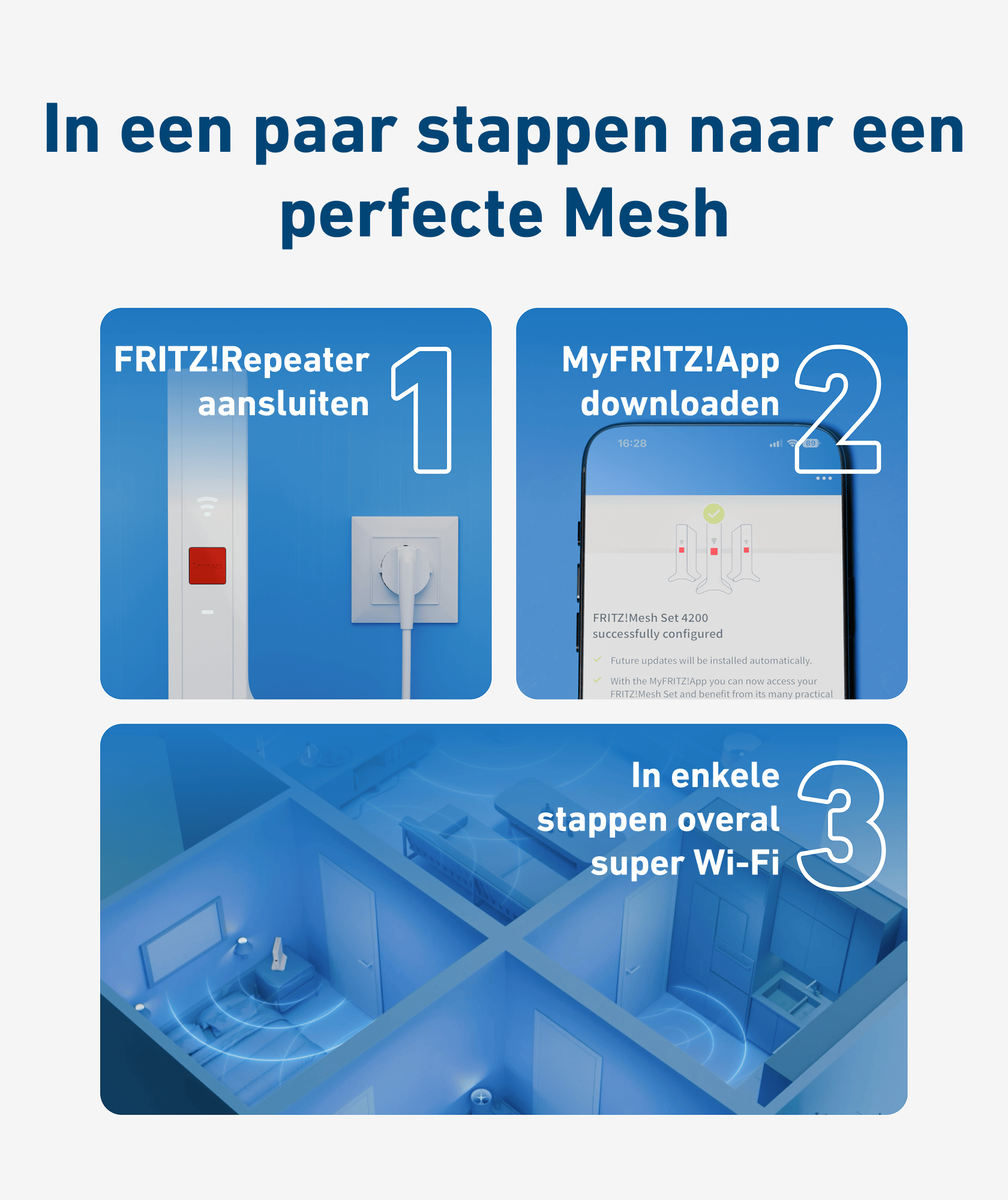 FRITZ! FRITZ!Mesh Wi-Fi Set 4200 3-Pack