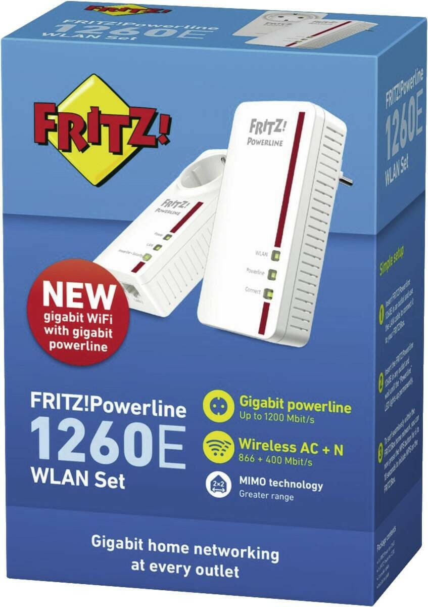 FRITZ! FRITZ!Powerline 1260E WLAN Set wit