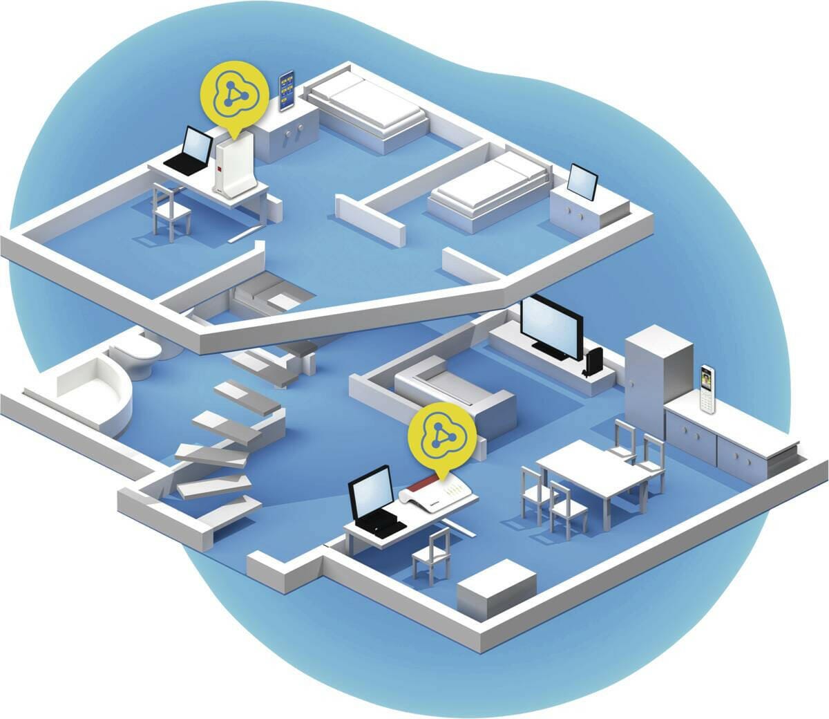 FRITZ! FRITZ!Repeater 3000 AX International wit-rood