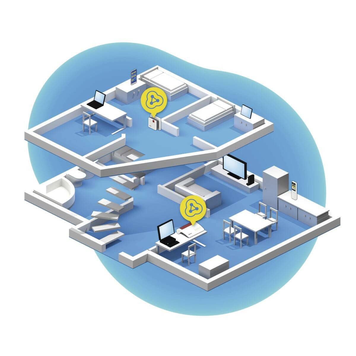 FRITZ! FRITZ!Repeater 600 Edition wit-rood