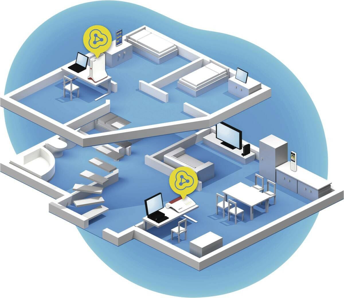 FRITZ! FRITZ!Repeater 6000 International wit-rood
