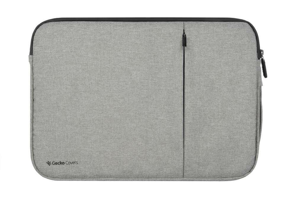 Gecko Universal Eco Laptop Case 13 inch Zipper Sleeve zwart.