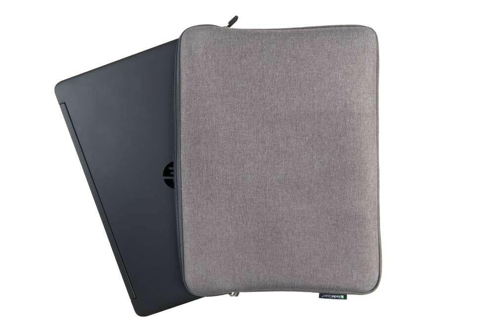 Gecko Universal Eco Laptop Case 13 inch Zipper Sleeve zwart.