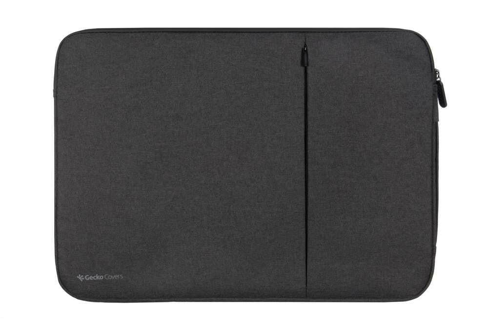 Gecko Universal Eco Laptop Case 15 inch Zipper Sleeve grijs.