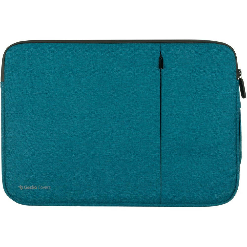 Gecko Universal Eco Laptop Case 13 inch Zipper Sleeve petrol.