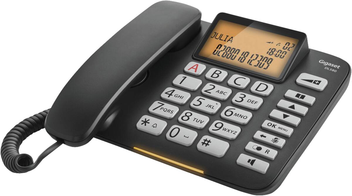 Gigaset Gigaset DL580 Bureautoestel zwart