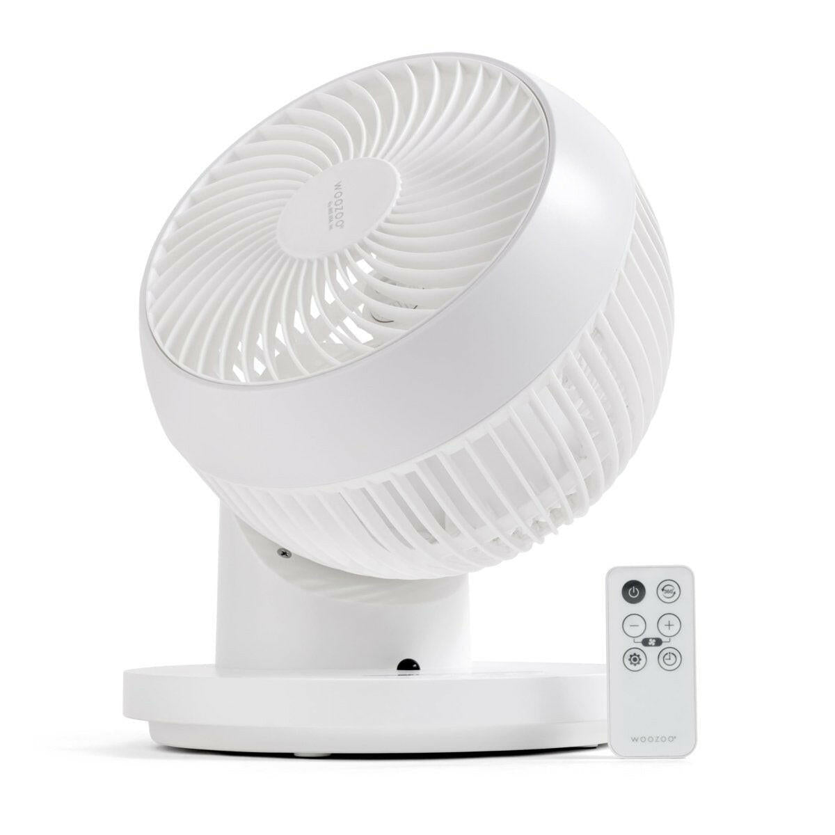 GLOBE TABLE FAN WHITE.
